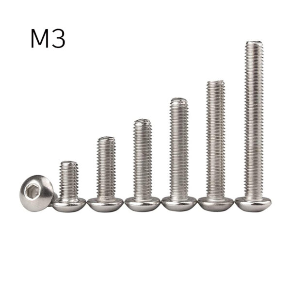 Parafuso Allen M3 em Aço Inoxidável (10 unidades)
