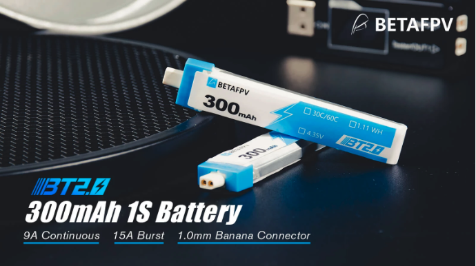 Batería BetaFPV BT2.0 300mAh 1S 30C 