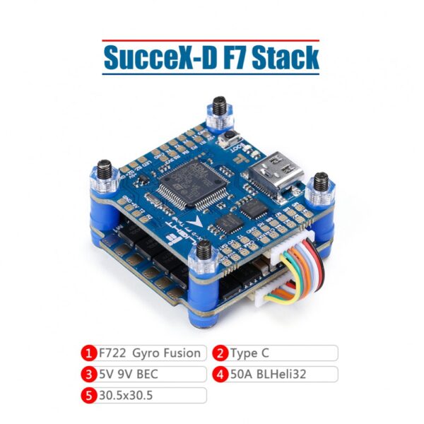 comprar o melhor preço Stack SucceX-D F7 V2.2 TwinG (F7 + 50A ESC)