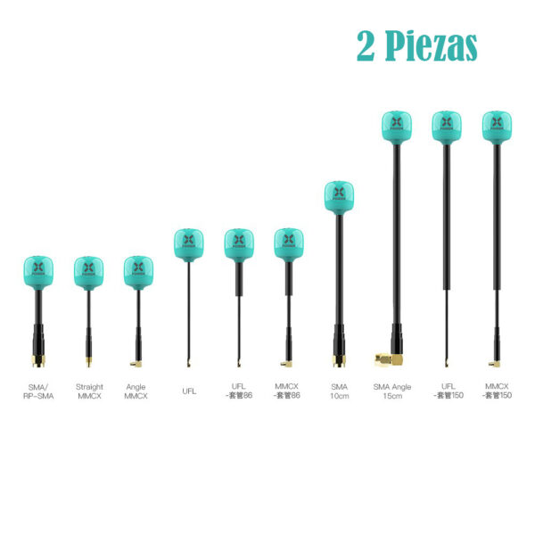 Comprar Antena Foxeer Lollipop 4 Plus 5.8G 2.6dBi "LHCP" SMA/RPSMA/MMCX/UFL (2 Piezas)