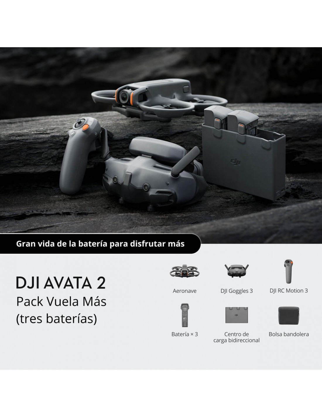 Comprar DJI Avata 2 Fly More Combo (3 BAT)
