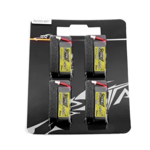 Pack 4 LiPo-Akkus 1S Tattu R-Line 450mAh 95C BT2.0 Tinywhoop