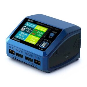 SkyRC D100neo Cargador Balanceador Dual LiPo 1-6S 200W AC/DC con 2 puertos simultáneos