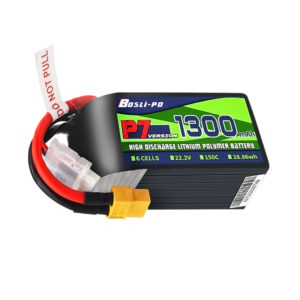 Bateria LiPo 6S 1300mAh 150C BosLipo P7 XT60 FPV Racing