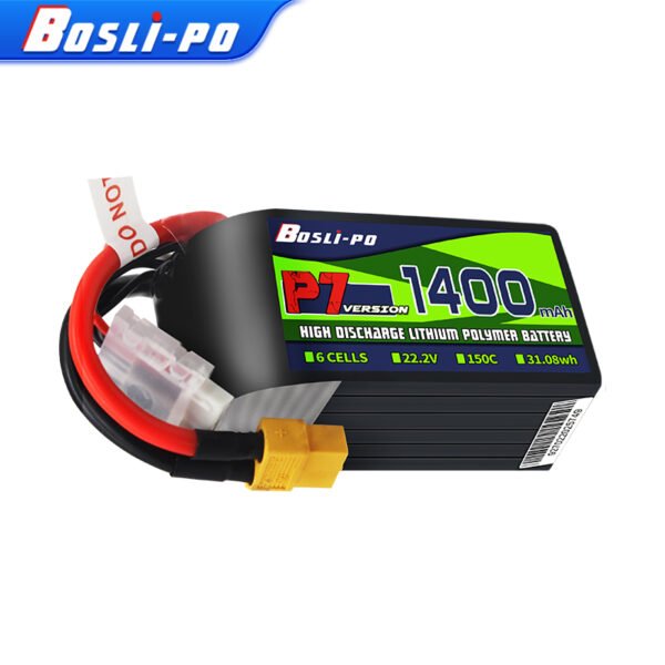 Bateria LiPo 6S 1400mAh 150C BosLipo P7 XT60 Grafeno FPV