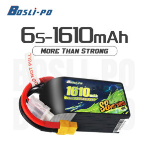 Bateria LiPo 6S 1610mAh 160C BosLipo S8 XT60 FPV Racing