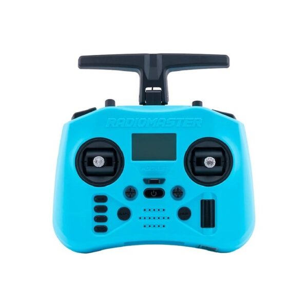 RadioMaster Pocket - Radio Control de bolsillo ExpressLRS (AZUL)FCC + 2 Baterías 18650