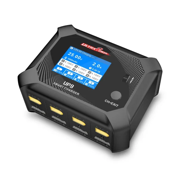 Cargador LiPo Ultra Power UP9 4 Canales 4x50W DC 200W AC Pantalla IPS FPV RC