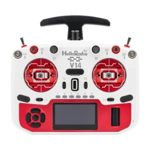 Emisora FPV HelloRadioSky V14 MAX R9 ELRS 1000mW CNC ALPS RDC90 EdgeTX Blanca