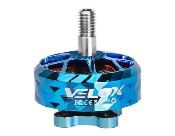 Motor FPV T-Motor Velox Veloce V2 V2306.5 2550KV 4S Titanio NSK Azul