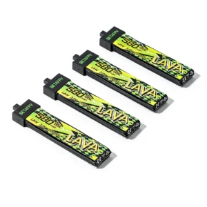 Pack 4 Baterías BETAFPV LAVA II 1S 580mAh 95C BT2.0